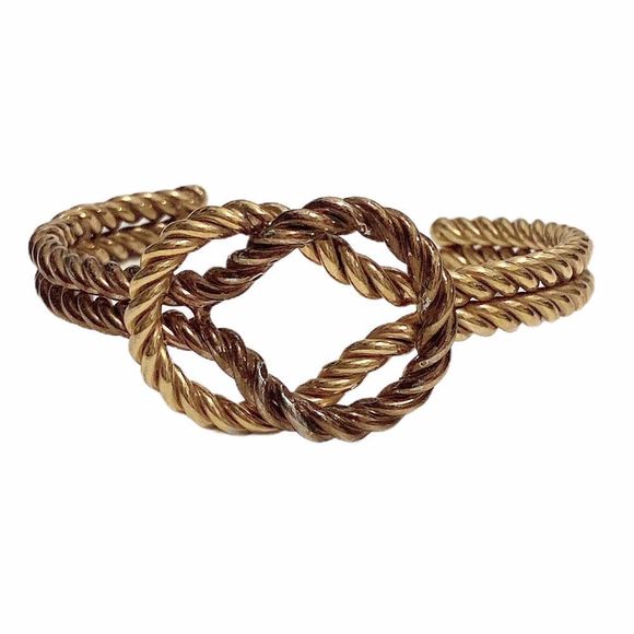 BRONZE ITALY MILOR Twisted Rope Bangle